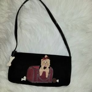 Purse, New no tags,     Black Swede beautiful sweet purse